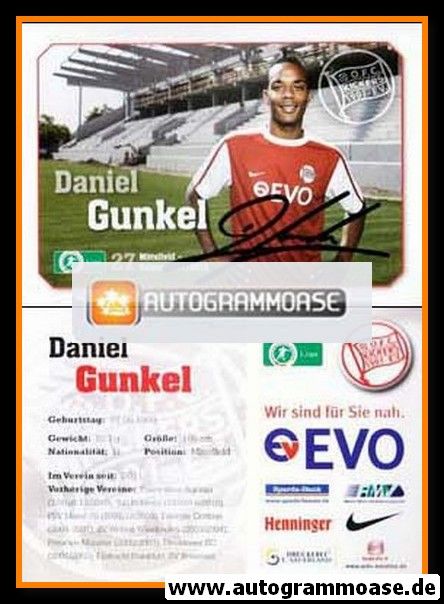 Autogramm Fussball | Kickers Offenbach | 2011 | Daniel GUNKEL