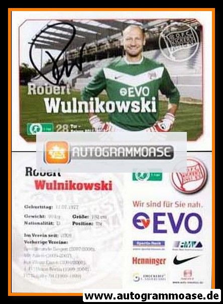 Autogramm Fussball | Kickers Offenbach | 2011 | Robert WULNIKOWSKI