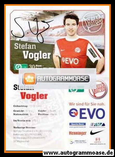 Autogramm Fussball | Kickers Offenbach | 2011 | Stefan VOGLER