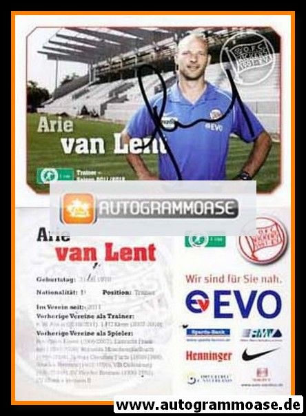 Autogramm Fussball | Kickers Offenbach | 2011 | Arie VAN LENT