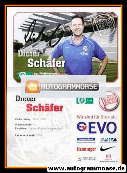 Autogramm Fussball | Kickers Offenbach | 2011 | Dieter SCHÄFER