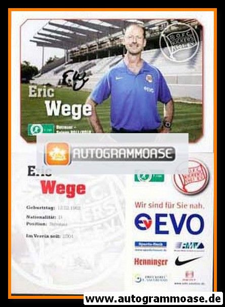 Autogramm Fussball | Kickers Offenbach | 2011 | Eric WEGE