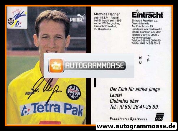 Autogramm Fussball | Eintracht Frankfurt | 1993 | Matthias HAGNER