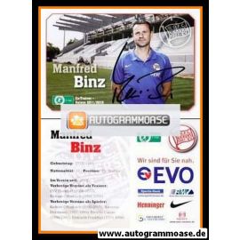 Autogramm Fussball | Kickers Offenbach | 2011 | Manfred BINZ
