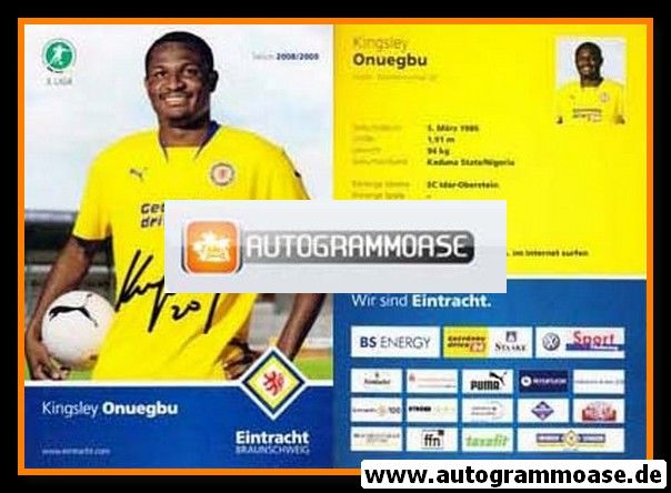 Autogramm Fussball | Eintracht Braunschweig | 2008 | Kingsley ONUEGBU