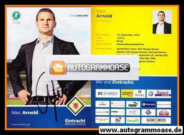 Autogramm Fussball | Eintracht Braunschweig | 2008 | Marc ARNOLD