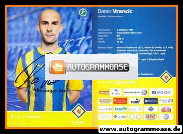 Autogramm Fussball | Eintracht Braunschweig | 2010 | Damir VRANCIC
