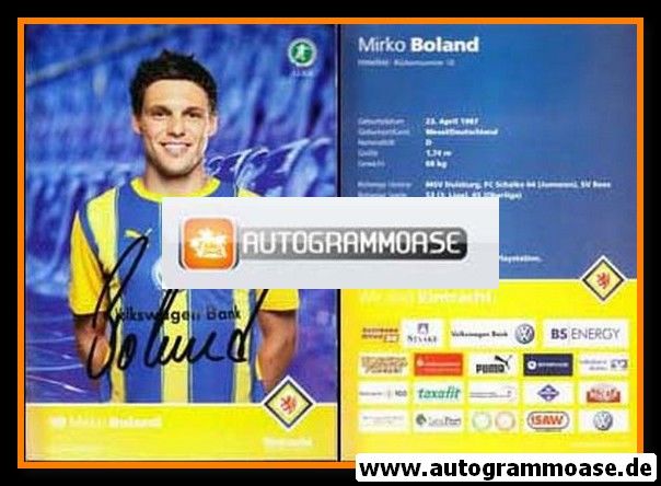 Autogramm Fussball | Eintracht Braunschweig | 2010 | Mirko BOLAND