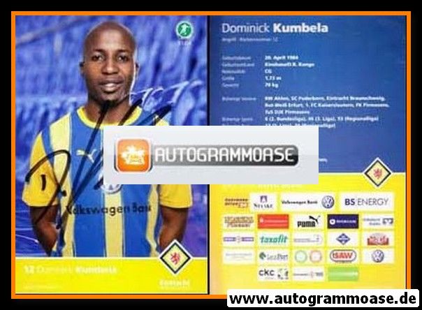 Autogramm Fussball | Eintracht Braunschweig | 2010 | Dominick KUMBELA