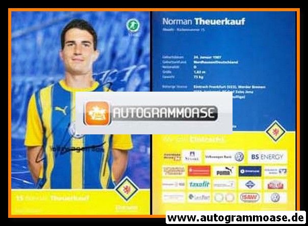 Autogramm Fussball | Eintracht Braunschweig | 2010 | Norman THEUERKAUF