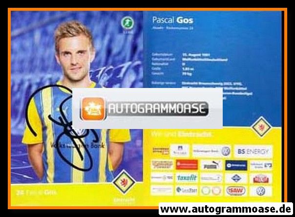 Autogramm Fussball | Eintracht Braunschweig | 2010 | Pascal GOS
