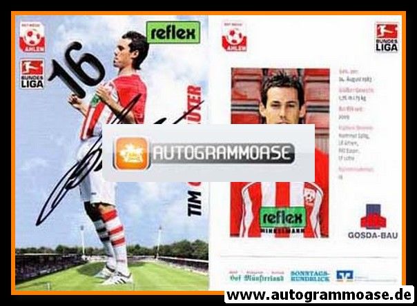 Autogramm Fussball | Rot Weiss Ahlen | 2009 | Tim GORSCHLÜTER
