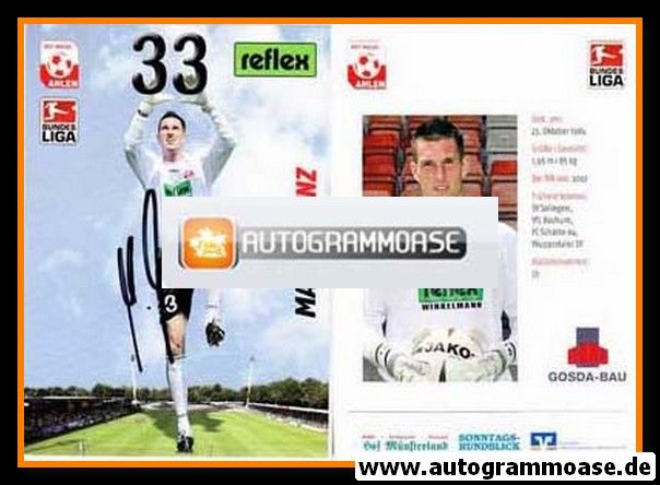 Autogramm Fussball | Rot Weiss Ahlen | 2009 | Manuel LENZ