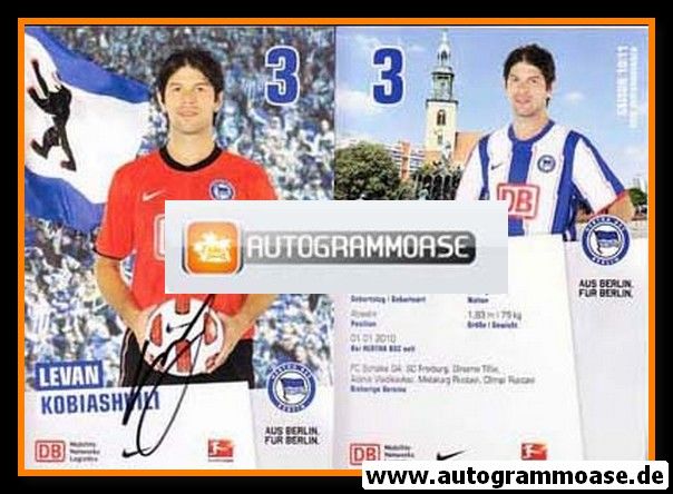 Autogramm Fussball | Hertha BSC Berlin | 2010 | Levan KOBIASHVILI