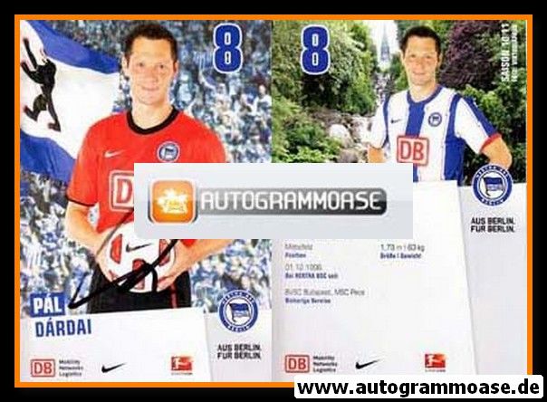 Autogramm Fussball | Hertha BSC Berlin | 2010 | Pal DARDAI