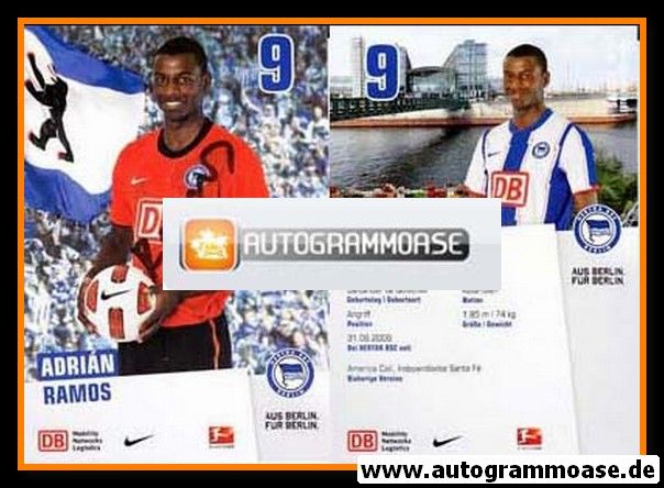 Autogramm Fussball | Hertha BSC Berlin | 2010 | Adrian RAMOS
