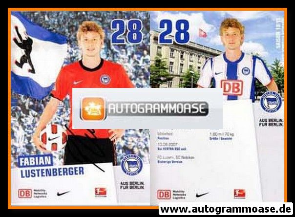 Autogramm Fussball | Hertha BSC Berlin | 2010 | Fabian LUSTENBERGER