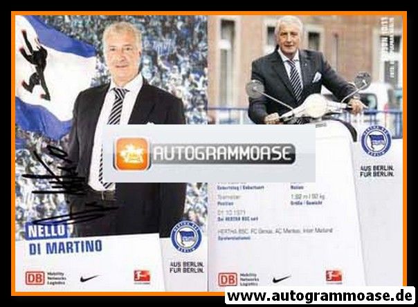 Autogramm Fussball | Hertha BSC Berlin | 2010 | Nello DI MARTINO