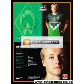 Autogramm Fussball | SV Werder Bremen | 2010 | Felix KROOS