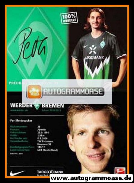 Autogramm Fussball | SV Werder Bremen | 2010 | Predrag STEVANOVIC