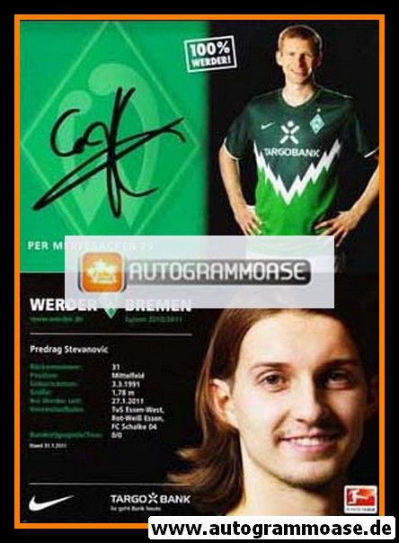 Autogramm Fussball | SV Werder Bremen | 2010 | Per MERTESACKER
