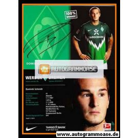Autogramm Fussball | SV Werder Bremen | 2010 | Dominik SCHMIDT