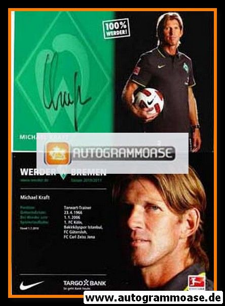 Autogramm Fussball | SV Werder Bremen | 2010 | Michael KRAFT