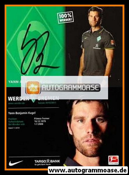 Autogramm Fussball | SV Werder Bremen | 2010 | Yann-Benjamin KUGEL