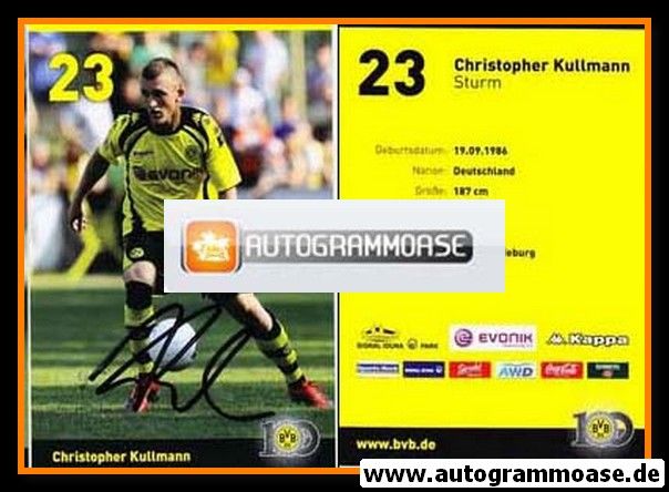 Autogramm Fussball | Borussia Dortmund | 2009 | Christopher KULLMANN