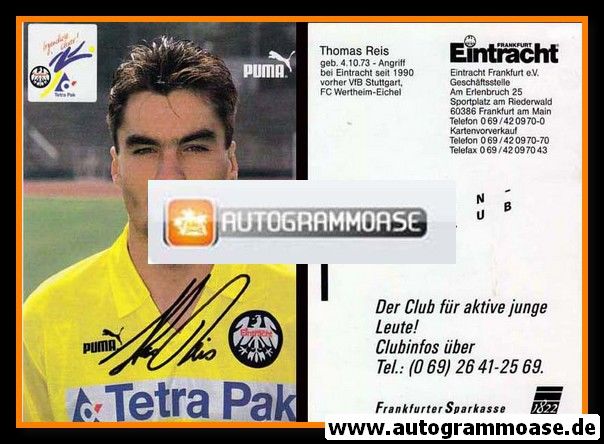 Autogramm Fussball | Eintracht Frankfurt | 1993 | Thomas REIS