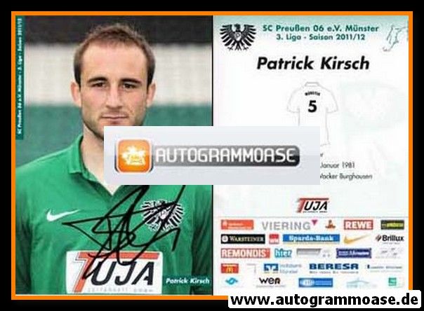 Autogramm Fussball | Preussen Münster | 2011 | Patrick KIRSCH
