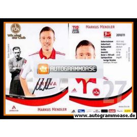 Autogramm Fussball | 1. FC Nürnberg | 2010 | Markus MENDLER