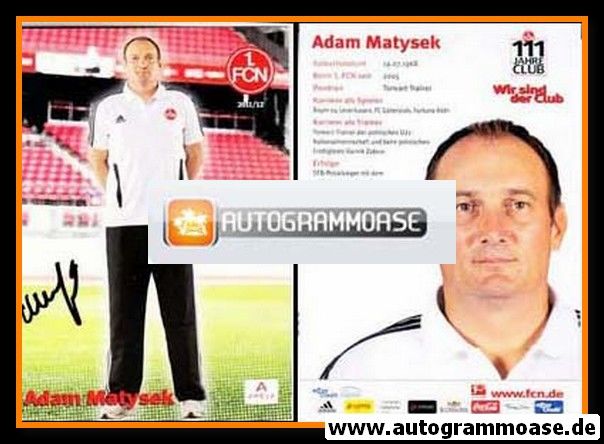 Autogramm Fussball | 1. FC Nürnberg | 2011 | Adam MATYSEK