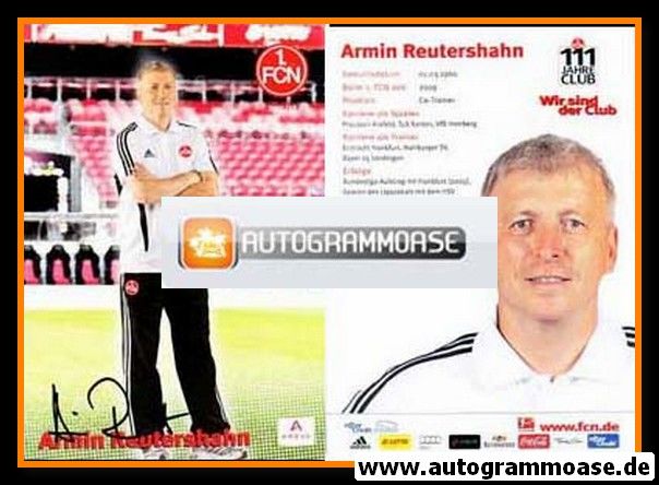 Autogramm Fussball | 1. FC Nürnberg | 2011 | Armin REUTERSHAHN