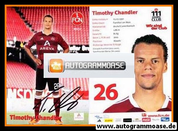 Autogramm Fussball | 1. FC Nürnberg | 2011 | Timothy CHANDLER