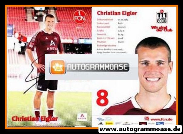 Autogramm Fussball | 1. FC Nürnberg | 2011 | Christian EIGLER