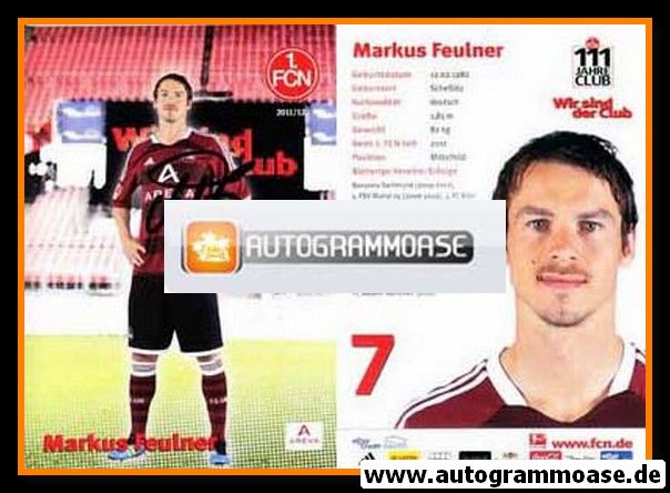 Autogramm Fussball | 1. FC Nürnberg | 2011 | Markus FEULNER