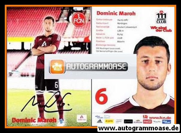 Autogramm Fussball | 1. FC Nürnberg | 2011 | Dominic MAROH