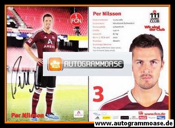 Autogramm Fussball | 1. FC Nürnberg | 2011 | Per NILSSON