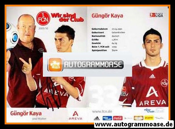Autogramm Fussball | 1. FC Nürnberg | 2009 | Güngör KAYA