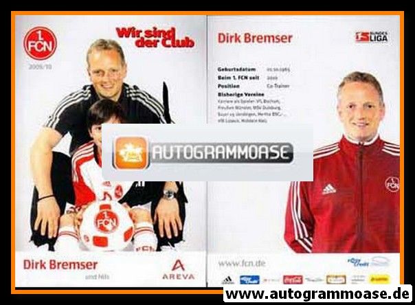Autogramm Fussball | 1. FC Nürnberg | 2009 | Dirk BREMSER