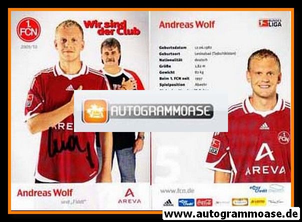 Autogramm Fussball | 1. FC Nürnberg | 2009 | Andreas WOLF