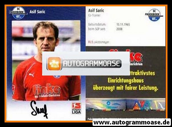 Autogramm Fussball | SC Paderborn 07 | 2009 | Asif SARIC