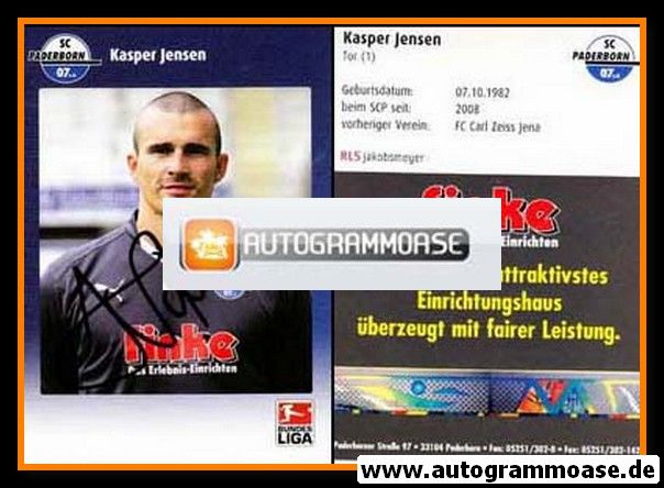 Autogramm Fussball | SC Paderborn 07 | 2009 | Kasper JENSEN