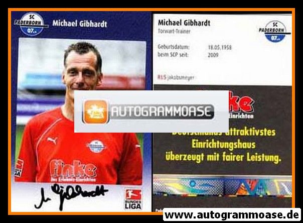 Autogramm Fussball | SC Paderborn 07 | 2009 | Michael GIBHARDT
