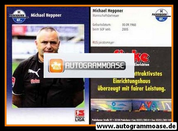 Autogramm Fussball | SC Paderborn 07 | 2009 | Michael HEPPNER