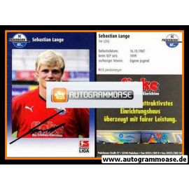 Autogramm Fussball | SC Paderborn 07 | 2009 | Sebastian LANGE