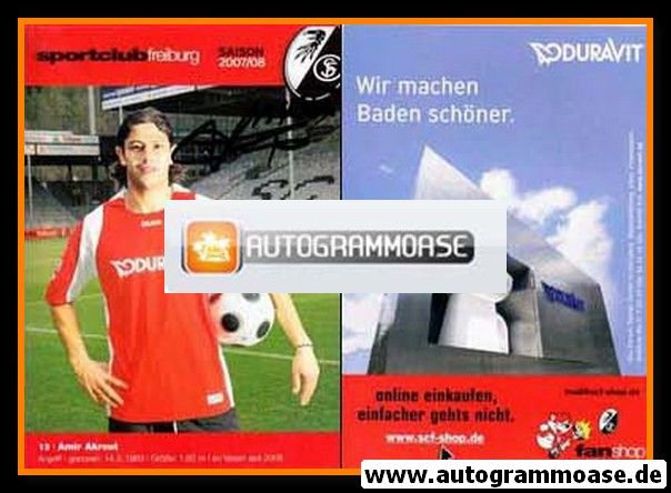 Autogramm Fussball | SC Freiburg | 2007 | Amir AKROUT