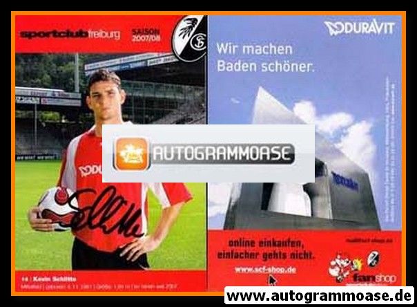 Autogramm Fussball | SC Freiburg | 2007 | Kevin SCHLITTE