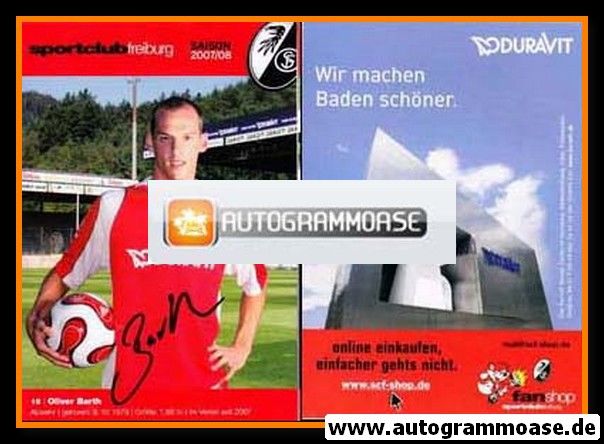Autogramm Fussball | SC Freiburg | 2007 | Oliver BARTH